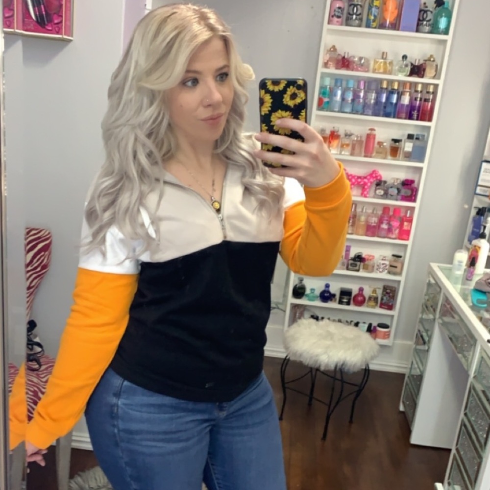 Color block sweater